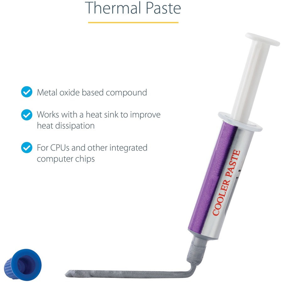 Alternate-Image4 Image for StarTech.com Thermal Paste, 1.5g Metal Oxide Heat Sink Compound, Re-sealable Syringes, CPU Paste