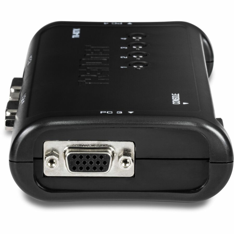 Right Image for TRENDnet 4-Port USB KVM Switch Kit, VGA And USB Connections, 2048 x 1536 Resolution, Cabling Included, Control Up To 4 Computers, Compliant With Window, Linux, and Mac OS, TK-407K