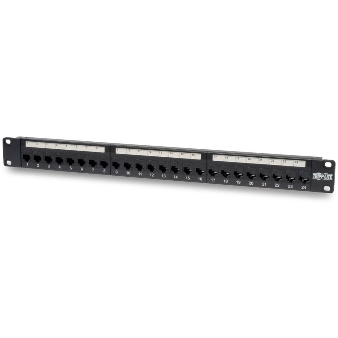 Main Image for Eaton Tripp Lite Series 24-Port 1U Rack-Mount Cat6/Cat5 Feedthrough Patch Panel, RJ45 Ethernet, TAA