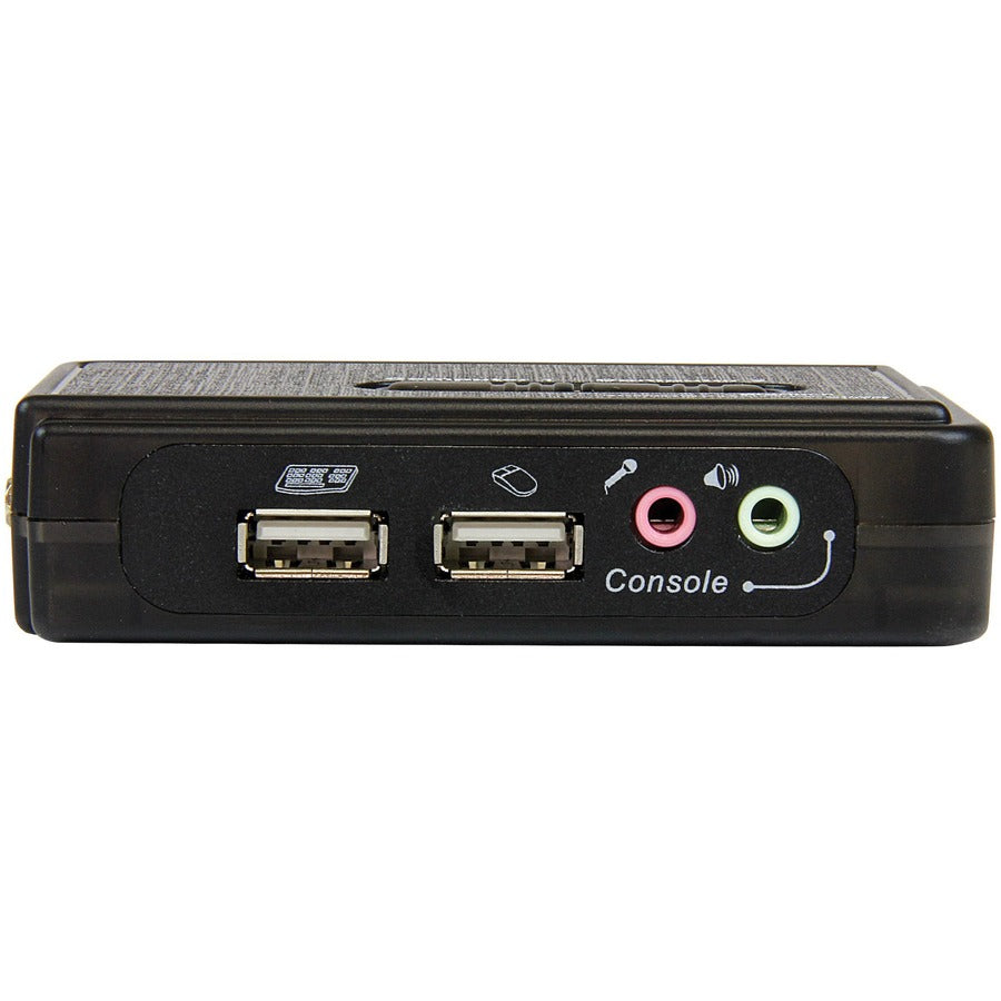 Rear Image for StarTech.com 2 Port USB KVM Kit with Cables and Audio Switching - KVM / audio switch - USB - 2 ports - 1 local user