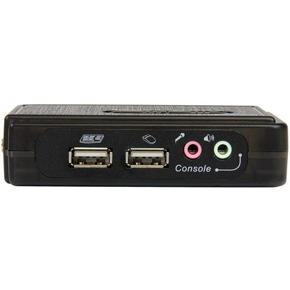 Rear Image for StarTech.com 2 Port USB KVM Kit with Cables and Audio Switching - KVM / audio switch - USB - 2 ports - 1 local user