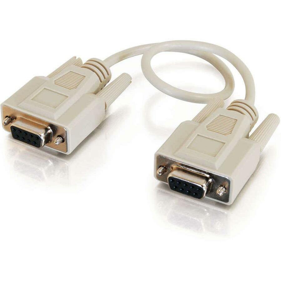 Left Image for C2G 1ft DB9 F/F Null Modem Cable - Beige