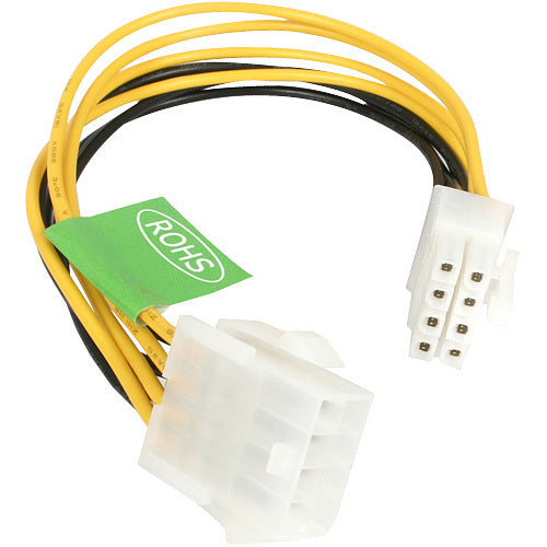 Main Image for StarTech.com Power extension cable - EPS 8 pin +12V (M) - EPS 8 pin +12V (F) - 20 cm