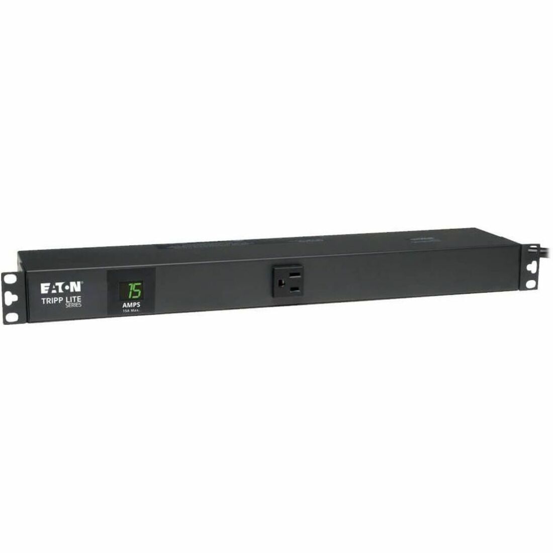 Main Image for Eaton Tripp Lite Series 1.4kW Single-Phase Local Metered PDU, 120V Outlets (13 5-15R), 5-15P, 100-127V Input, 15 ft. (4.57 m) Cord, 1U Rack-Mount