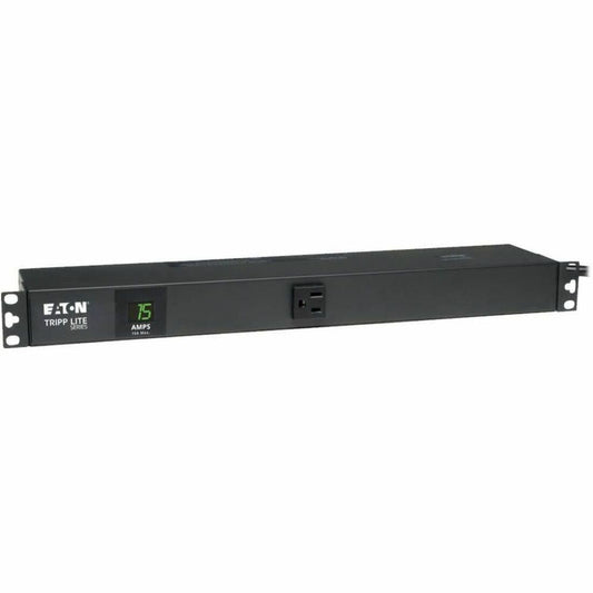 Main Image for Eaton Tripp Lite Series 1.4kW Single-Phase Local Metered PDU, 120V Outlets (13 5-15R), 5-15P, 100-127V Input, 15 ft. (4.57 m) Cord, 1U Rack-Mount