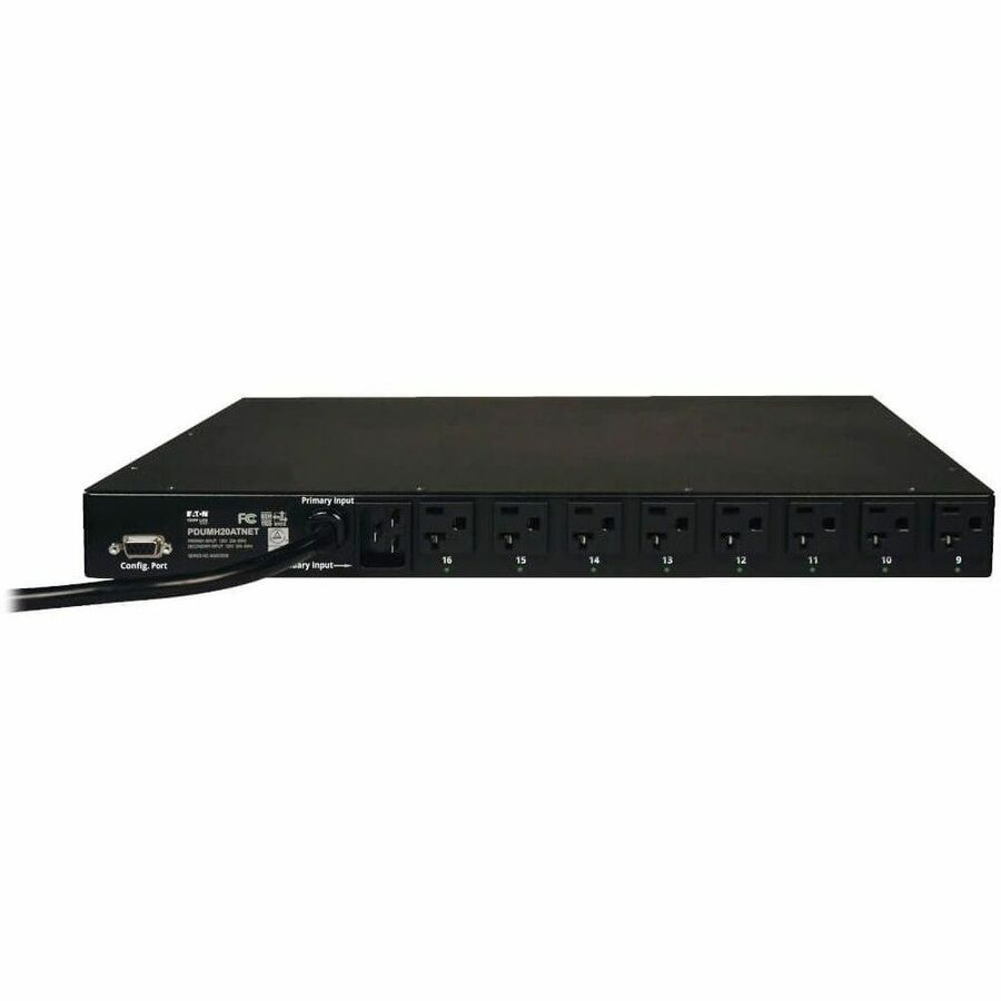 Alternate-Image2 Image for Eaton Tripp Lite Series 1.9kW Single-Phase Switched Automatic Transfer Switch PDU, 2 120V L5-20P / 5-20P Inputs, 16 5-15/20R Outputs, 1U, TAA
