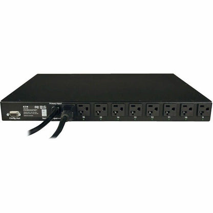 Rear Image for Eaton Tripp Lite Series 1.9kW Single-Phase Switched Automatic Transfer Switch PDU, 2 120V L5-20P / 5-20P Inputs, 16 5-15/20R Outputs, 1U, TAA