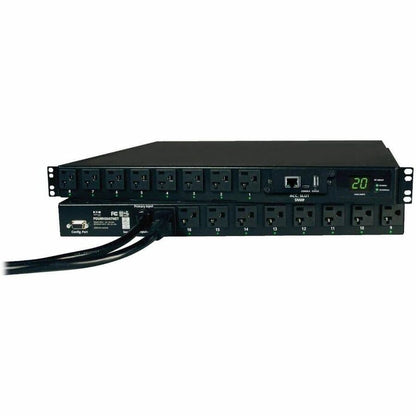 Alternate-Image1 Image for Eaton Tripp Lite Series 1.9kW Single-Phase Switched Automatic Transfer Switch PDU, 2 120V L5-20P / 5-20P Inputs, 16 5-15/20R Outputs, 1U, TAA