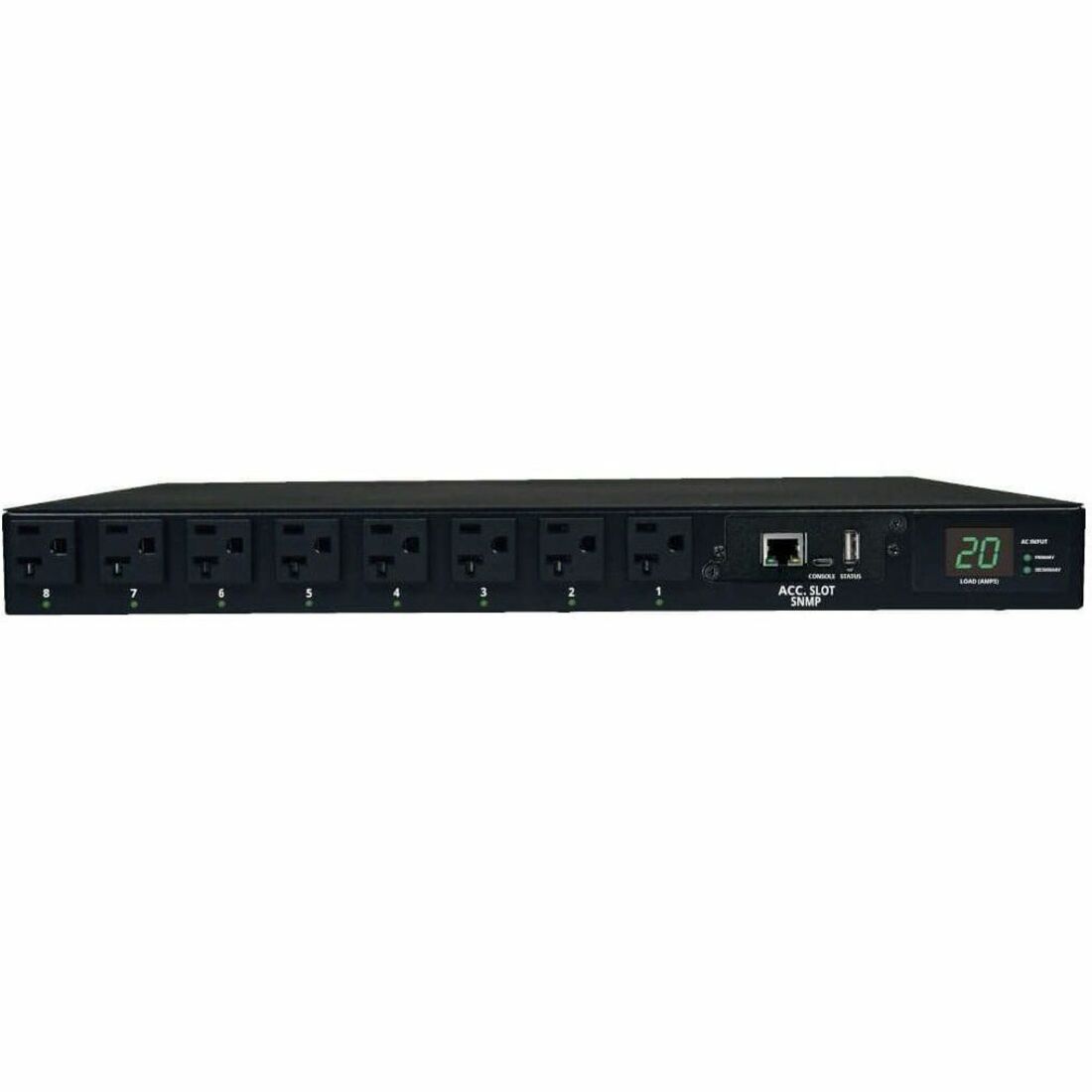 Main Image for Eaton Tripp Lite Series 1.9kW Single-Phase Switched Automatic Transfer Switch PDU, 2 120V L5-20P / 5-20P Inputs, 16 5-15/20R Outputs, 1U, TAA