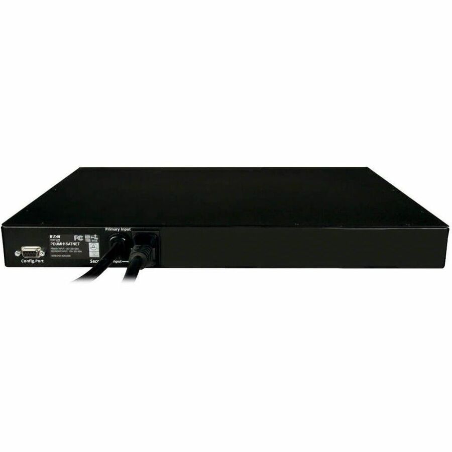 Rear Image for Eaton Tripp Lite Series 1.4kW Single-Phase Switched Automatic Transfer Switch PDU, 2 120V 5-15P 15A Inputs, 8 5-15R Outputs, 1U, TAA