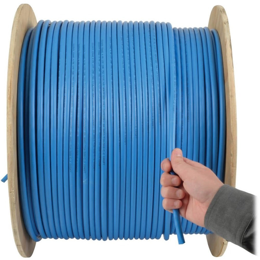 Alternate-Image1 Image for Tripp Lite by Eaton Cat5e 350 MHz Solid Core (UTP) PVC Bulk Ethernet Cable - Blue 1000 ft. (304.8 m) TAA