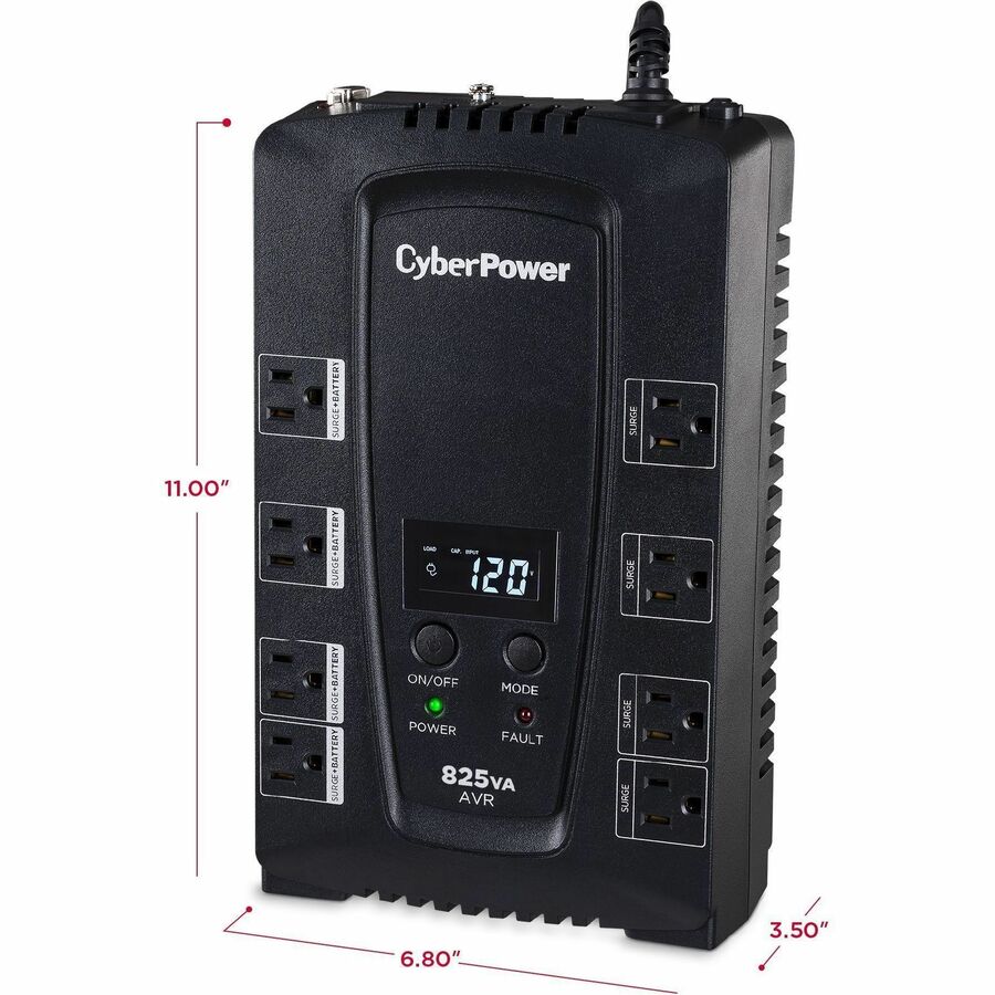Alternate-Image2 Image for CyberPower CP825AVRLCD Intelligent LCD UPS Systems