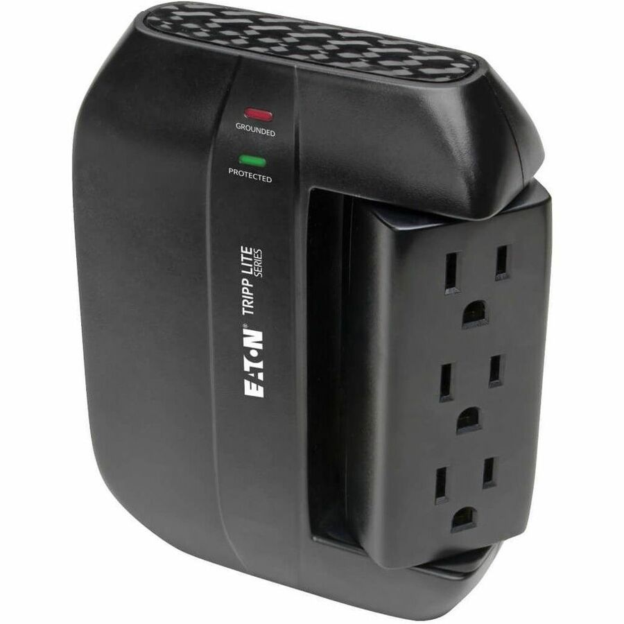 Alternate-Image3 Image for Eaton Tripp Lite Series Protect It! Surge Protector with 3 Rotatable Outlets, 3 Stationary, side facing Outlets, Direct-Plug In, 1200 Joules
