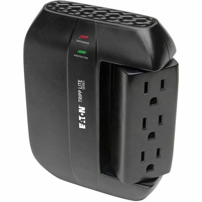 Alternate-Image3 Image for Eaton Tripp Lite Series Protect It! Surge Protector with 3 Rotatable Outlets, 3 Stationary, side facing Outlets, Direct-Plug In, 1200 Joules
