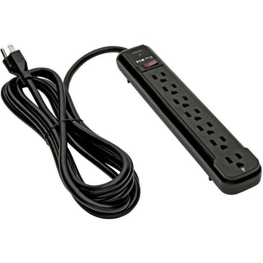 Alternate-Image6 Image for Eaton Tripp Lite Series Protect It! 7-Outlet Surge Protector, 12 ft. Cord, 1080 Joules, Diagnostic LED, Black Housing