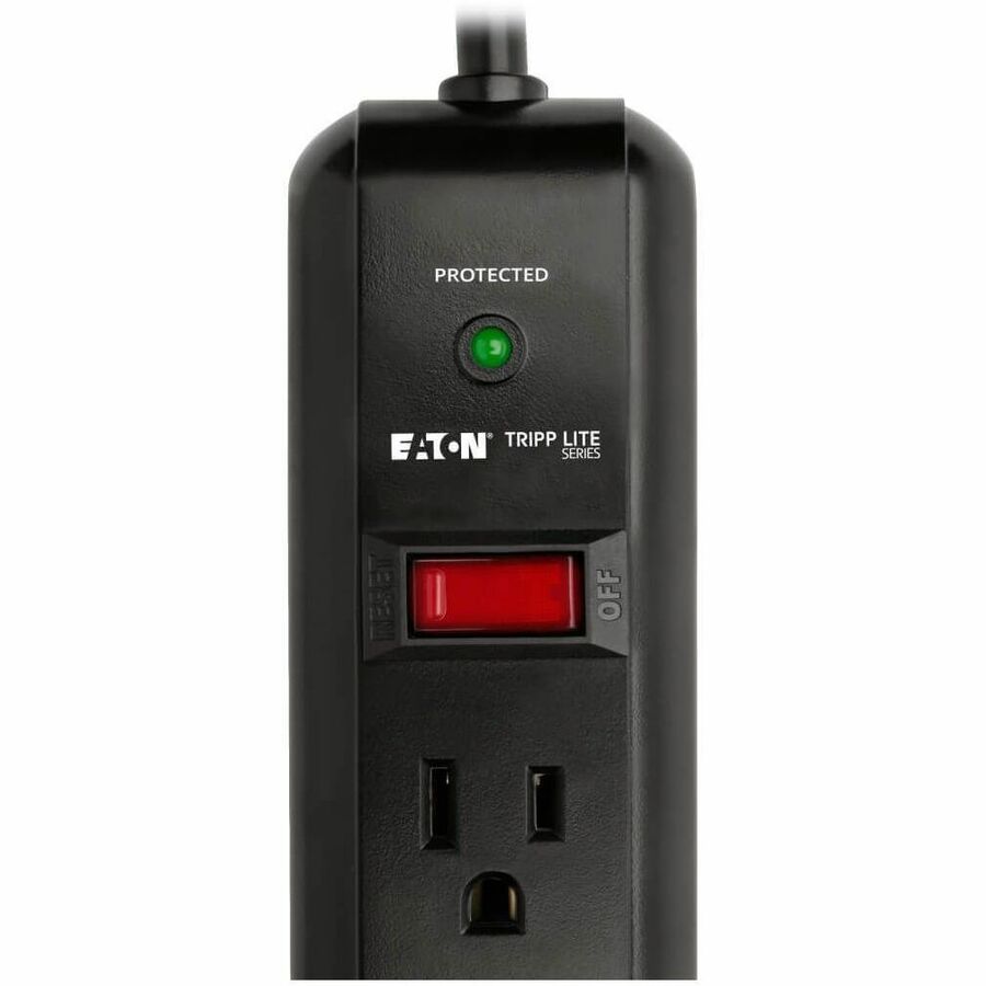 Alternate-Image4 Image for Eaton Tripp Lite Series Protect It! 7-Outlet Surge Protector, 12 ft. Cord, 1080 Joules, Diagnostic LED, Black Housing