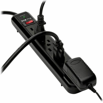 Alternate-Image2 Image for Eaton Tripp Lite Series Protect It! 7-Outlet Surge Protector, 12 ft. Cord, 1080 Joules, Diagnostic LED, Black Housing