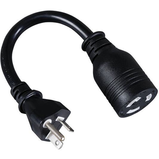 Main Image for Eaton Tripp Lite Series Power Cord Adapter, NEMA L5-20R to NEMA 5-20P - Heavy-Duty, 20A, 120V, 12 AWG, 8.66-in. (21.99 cm), Black