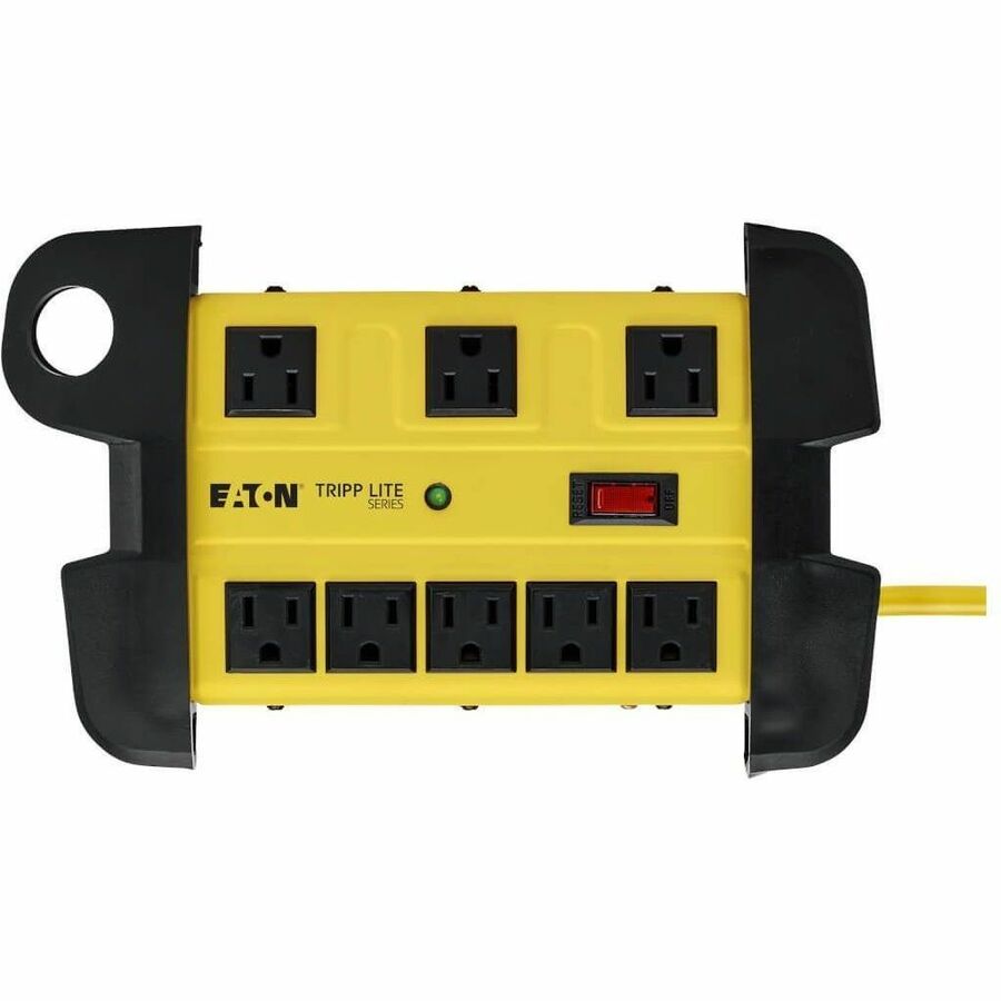 Alternate-Image2 Image for Eaton Tripp Lite Series Protect It! 8-Outlet Industrial Safety Surge Protector, 25 ft. Cord, 3900 Joules, Cord Wrap, Hang Holes