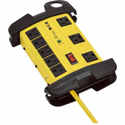 Alternate-Image3 Image for Eaton Tripp Lite Series Protect It! 8-Outlet Industrial Safety Surge Protector, 25 ft. Cord, 3900 Joules, Cord Wrap, Hang Holes