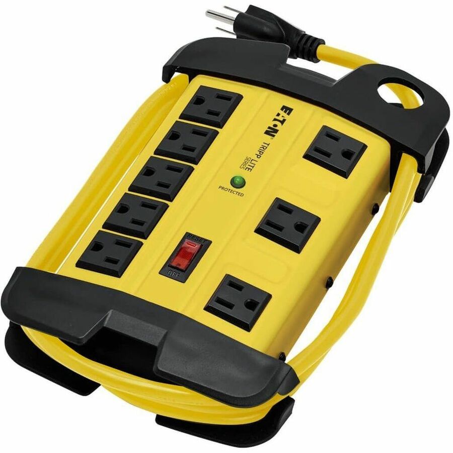 Alternate-Image5 Image for Eaton Tripp Lite Series Protect It! 8-Outlet Industrial Safety Surge Protector, 25 ft. Cord, 3900 Joules, Cord Wrap, Hang Holes