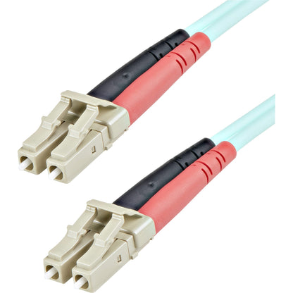 Main Image for StarTech.com 1m Fiber Optic Cable - 10 Gb Aqua - Multimode Duplex 50/125 - LSZH - LC/LC - OM3 - LC to LC Fiber Patch Cable