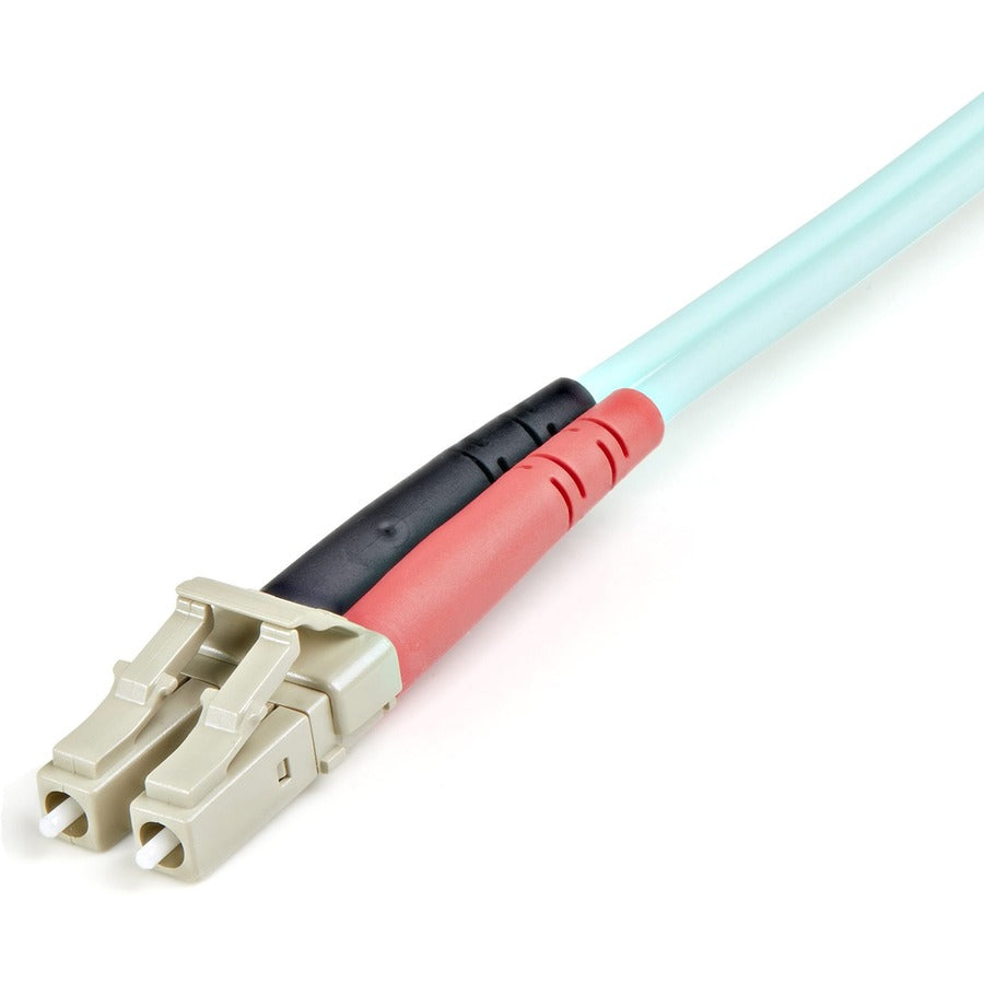 Alternate-Image1 Image for StarTech.com 1m Fiber Optic Cable - 10 Gb Aqua - Multimode Duplex 50/125 - LSZH - LC/LC - OM3 - LC to LC Fiber Patch Cable