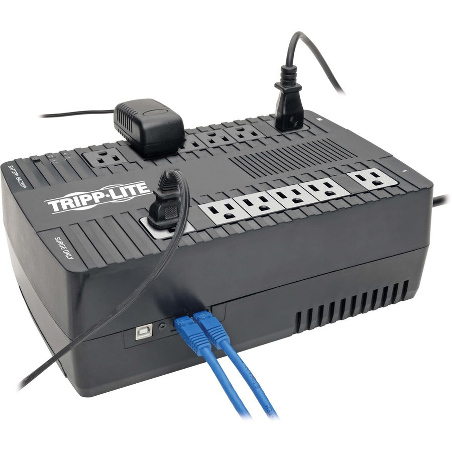 Alternate-Image1 Image for Eaton Tripp Lite Series 900VA 480W Line-Interactive UPS - 12 NEMA 5-15R Outlets, AVR, 120V, 50/60 Hz, USB, Desktop/Wall Mount