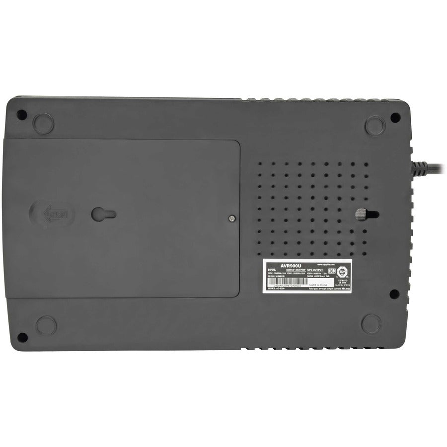 Bottom Image for Eaton Tripp Lite Series 900VA 480W Line-Interactive UPS - 12 NEMA 5-15R Outlets, AVR, 120V, 50/60 Hz, USB, Desktop/Wall Mount
