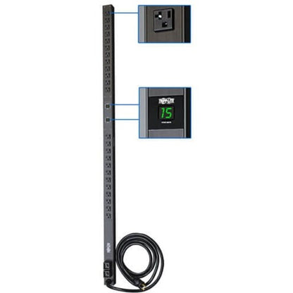 Alternate-Image1 Image for Eaton Tripp Lite Series 2.9kW Single-Phase Local Metered PDU, 120V Outlets (24 5-15/20R), L5-30P, 10 ft. (3.05 m) Cord, 0U Vertical