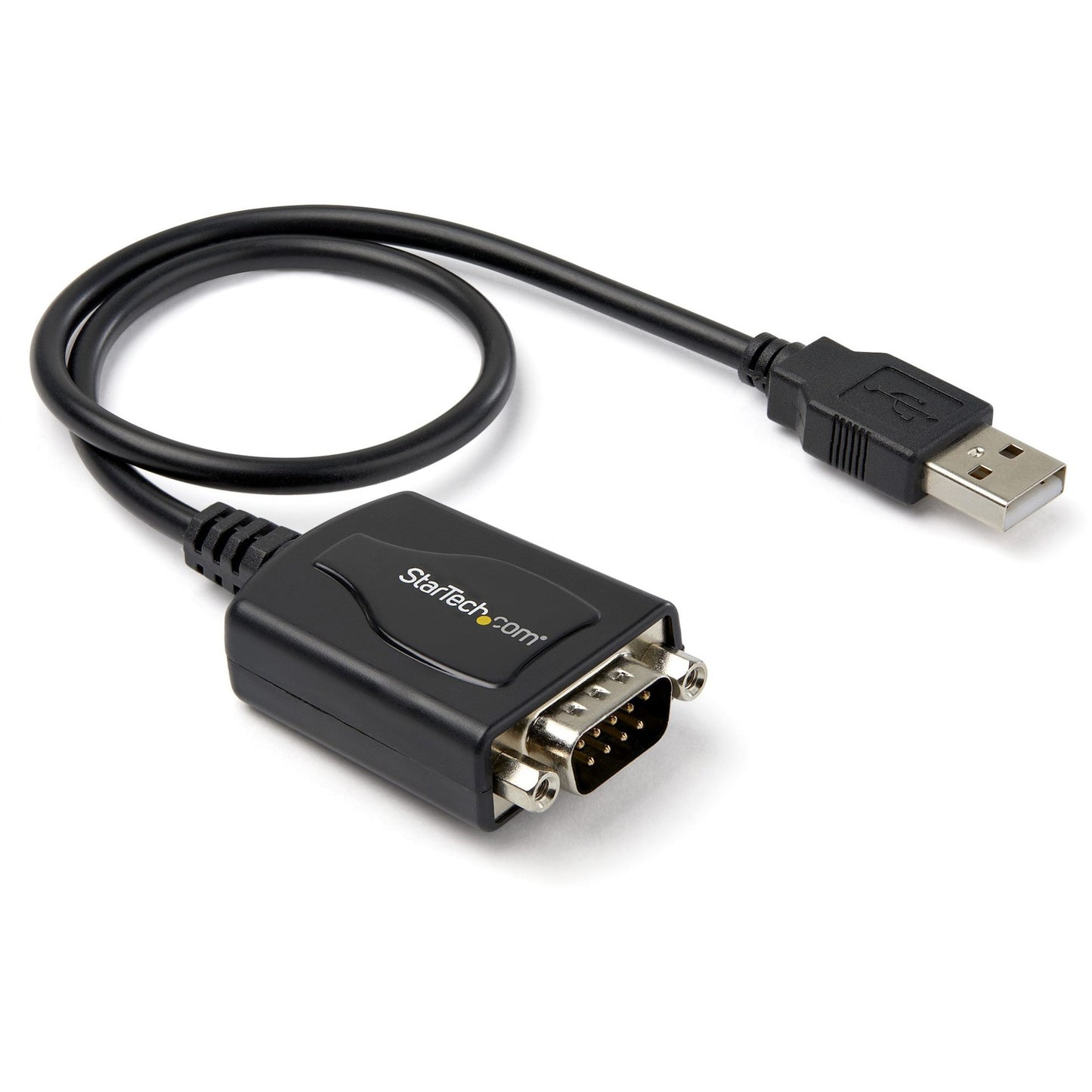 Main Image for StarTech.com 1ft (30cm) 1-Port Professional USB to Serial Adapter Cable with COM Retention, USB to RS232 Adapter - TAA