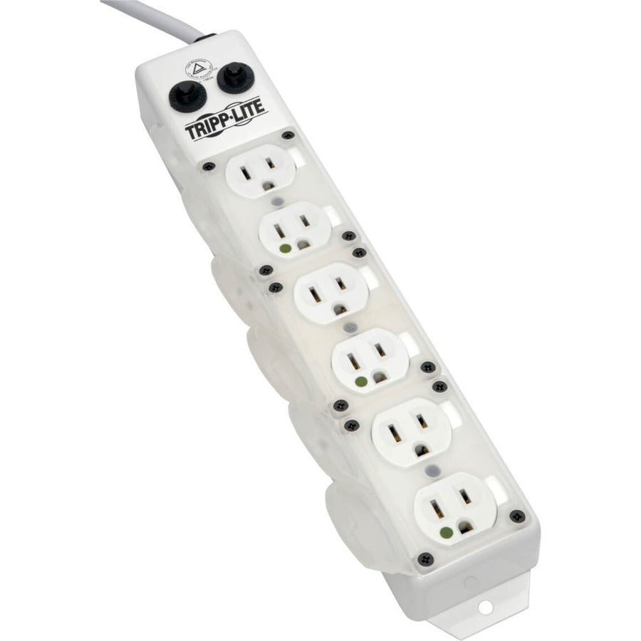 Alternate-Image2 Image for Eaton Tripp Lite Series Safe-IT UL 1363A Medical-Grade Power Strip for Patient-Care Vicinity, 6x15A Hospital-Grade Outlets, Safety Covers, 15 ft. Cord