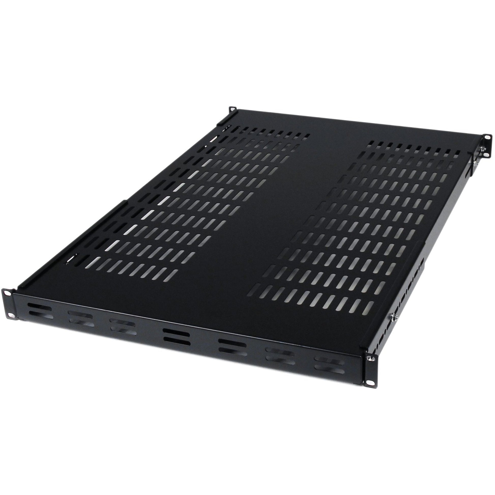 Main Image for StarTech.com 1U Adjustable Mounting Depth Vented Rack Mount Shelf - 175lbs / 80kg