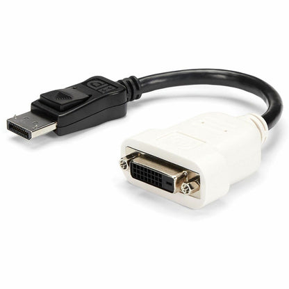 Main Image for StarTech.com DisplayPort to DVI Adapter, DisplayPort to DVI-D Adapter/Video Converter 1080p, DP 1.2 to DVI Monitor, Latching DP Connector