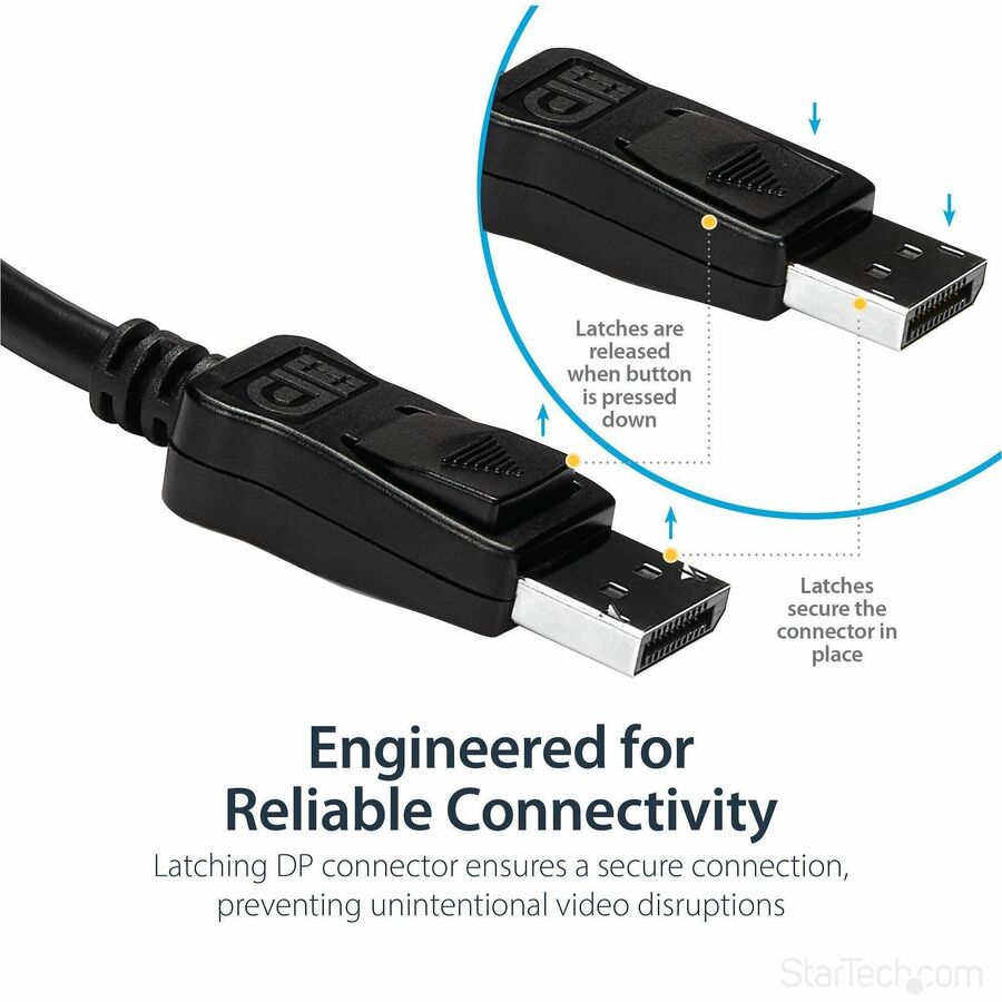 Alternate-Image2 Image for StarTech.com DisplayPort to DVI Adapter, DisplayPort to DVI-D Adapter/Video Converter 1080p, DP 1.2 to DVI Monitor, Latching DP Connector