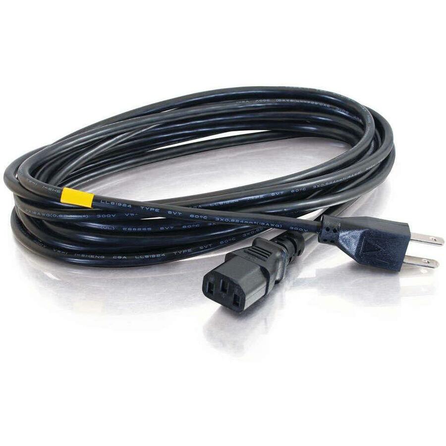 Alternate-Image1 Image for C2G 2ft Universal Power Cord - 16 AWG - NEMA 5-15P to IEC320C13