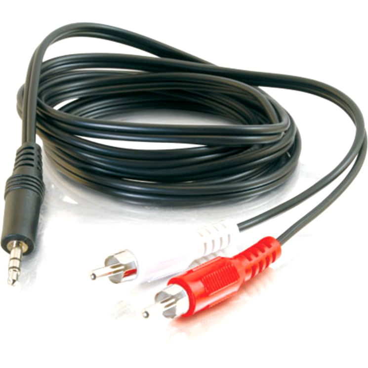Alternate-Image1 Image for C2G 6ft Value Series One 3.5mm Stereo Male to Two RCA Stereo Male Y-Cable