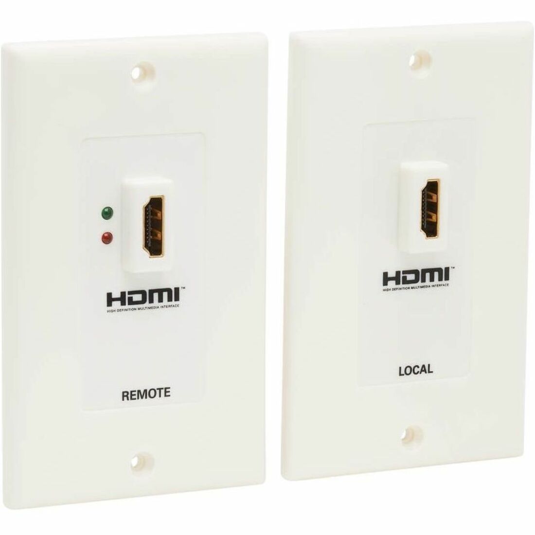 Main Image for Eaton Tripp Lite Series HDMI over Dual Cat5/Cat6 Extender Wall Plate Kit with Transmitter and Receiver, TAA