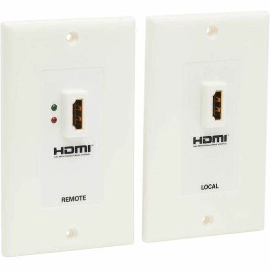 Main Image for Eaton Tripp Lite Series HDMI over Dual Cat5/Cat6 Extender Wall Plate Kit with Transmitter and Receiver, TAA