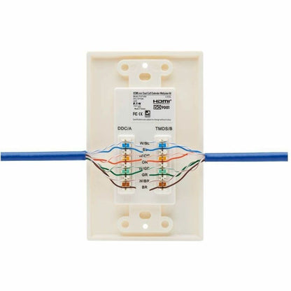 Alternate-Image6 Image for Eaton Tripp Lite Series HDMI over Dual Cat5/Cat6 Extender Wall Plate Kit with Transmitter and Receiver, TAA