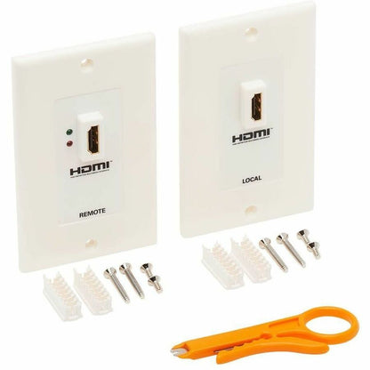 Alternate-Image5 Image for Eaton Tripp Lite Series HDMI over Dual Cat5/Cat6 Extender Wall Plate Kit with Transmitter and Receiver, TAA