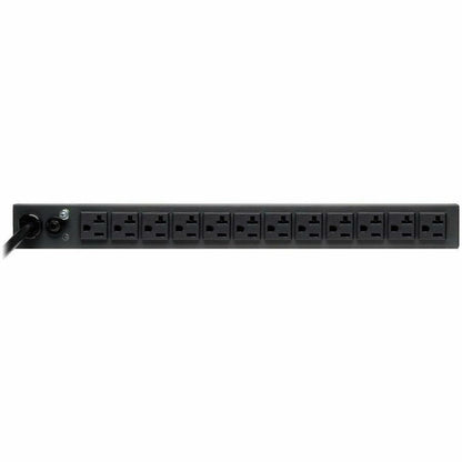 Rear Image for Eaton Tripp Lite Series 2.4kW Single-Phase 120V Basic PDU, 13 NEMA 5-15/20R Outlets, NEMA 5-20P Input, 15 ft. (4.57 m) Cord, 1U Rack-Mount