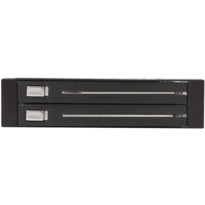Alternate-Image1 Image for StarTech.com 2 Drive 2.5in Trayless Hot Swap SATA Mobile Rack Backplane - Storage bay adapter - black