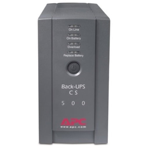 Front Image for APC Back-UPS, 500VA, Tower, 120V, 6 NEMA 5-15R Outlets , User Replaceable Battery