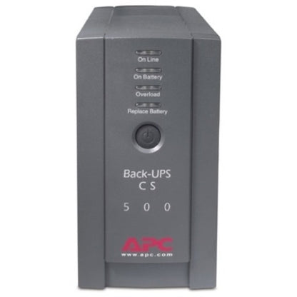 Front Image for APC Back-UPS, 500VA, Tower, 120V, 6 NEMA 5-15R Outlets , User Replaceable Battery