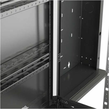 Alternate-Image8 Image for Middle Atlantic DWR 24RU Pivoting Wall Mount Rack - Plexi Front Door - 26in Depth Wall Mount Cabinet - TAA Compliant