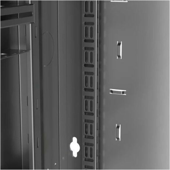Alternate-Image3 Image for Middle Atlantic DWR 24RU Pivoting Wall Mount Rack - Plexi Front Door - 26in Depth Wall Mount Cabinet - TAA Compliant