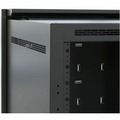 Alternate-Image2 Image for Middle Atlantic DWR 24RU Pivoting Wall Mount Rack - Plexi Front Door - 26in Depth Wall Mount Cabinet - TAA Compliant