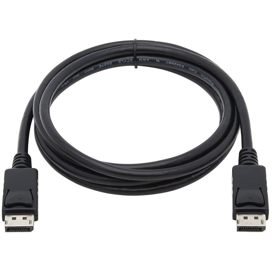 Alternate-Image1 Image for Eaton Tripp Lite Series DisplayPort Cable with Latching Connectors, 4K 60 Hz (M/M), Black, 6 ft. (1.83 m)