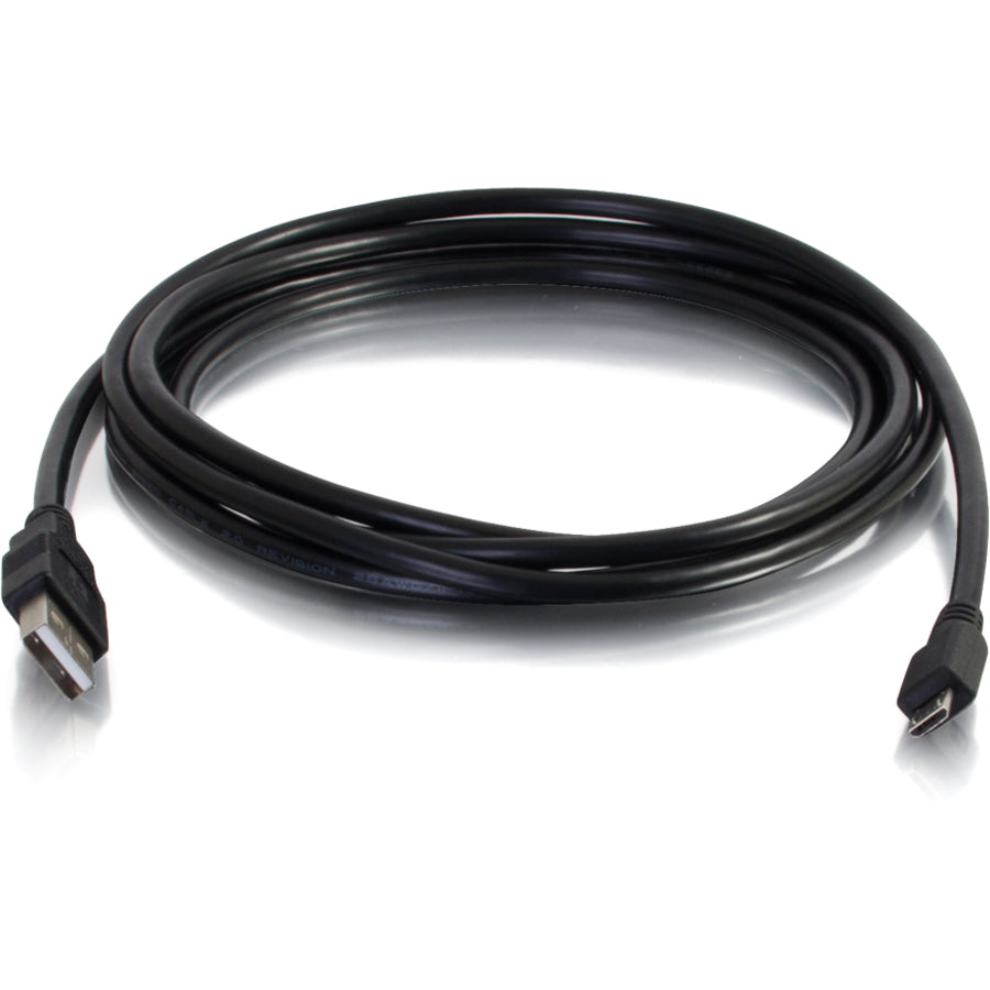Alternate-Image3 Image for C2G 2m (6ft) USB Cable - USB A to USB Micro B - M/M